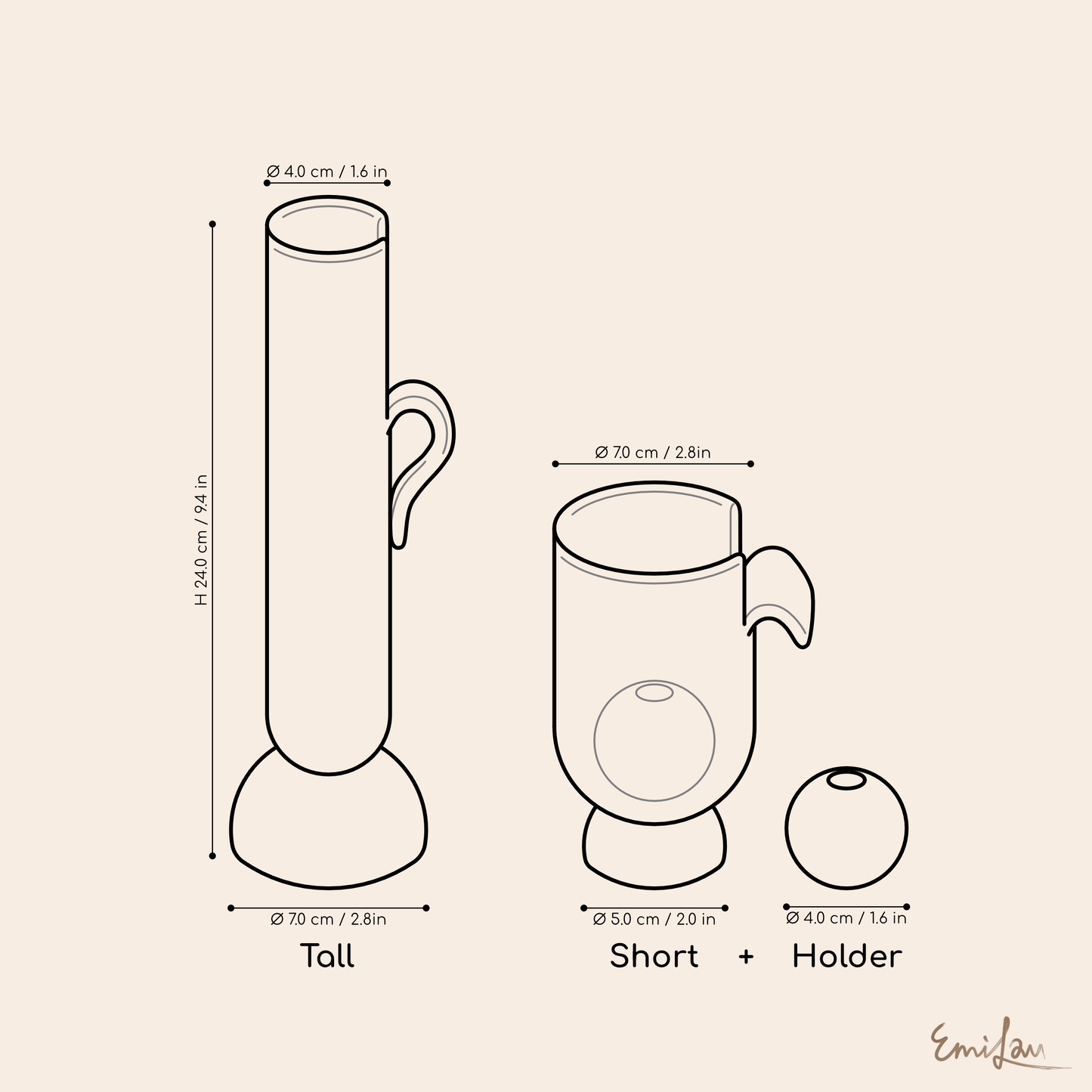 Aki • Pink Stoneware Vase