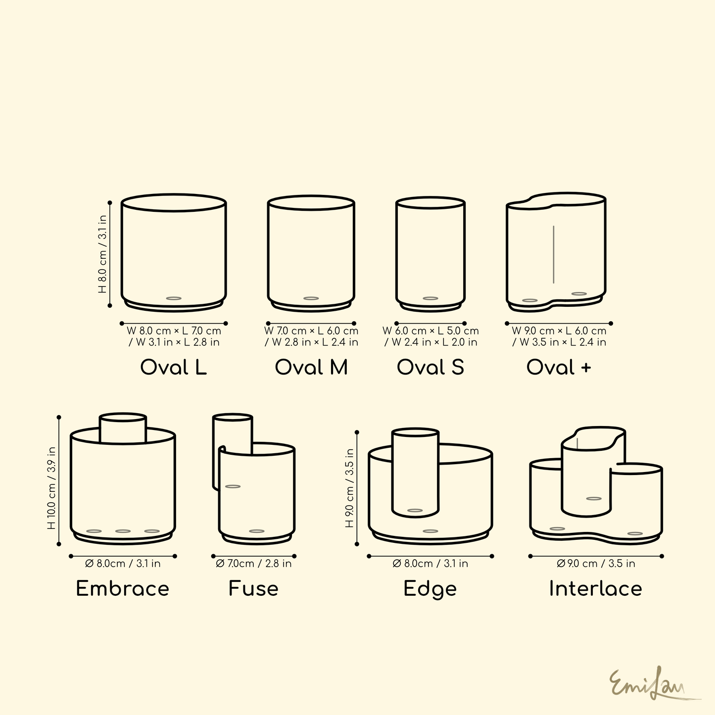 Ora • Flowing Glazed Planters