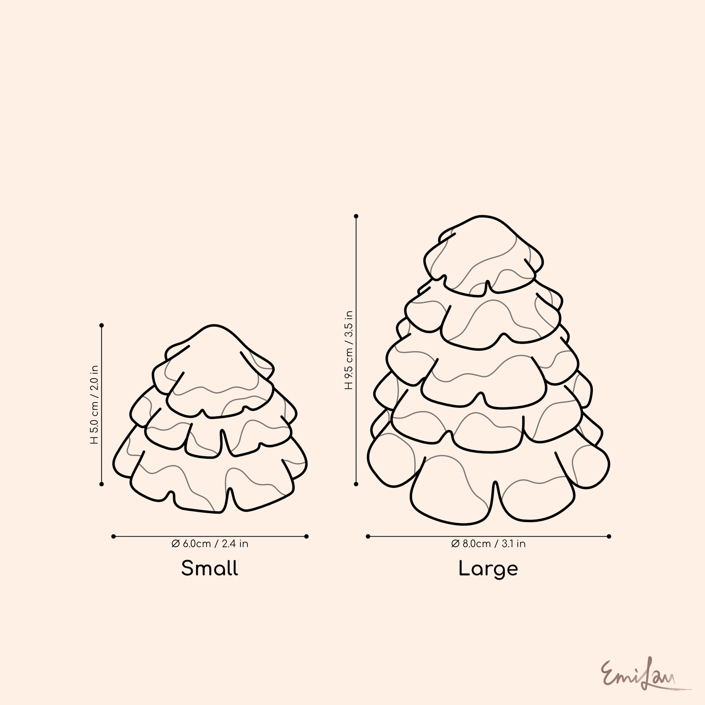 Shiro • Winter Pine Tree Decor