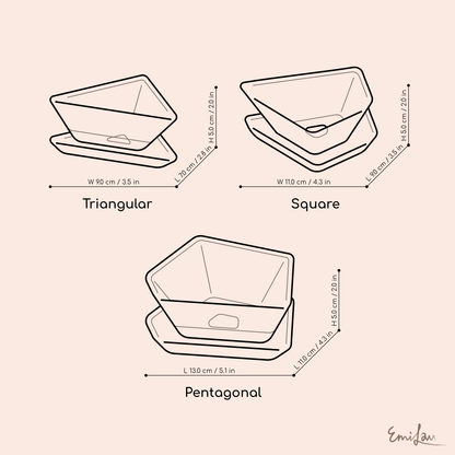 Kuro • Geometric Planters