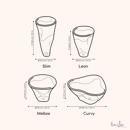 Noa • Curvy Clay Planters